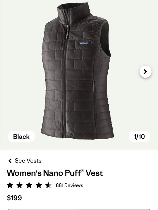 Patagonia Jackets & Blazers - Patagonia Women's Nano Puff Vest — Charcoal Gray
